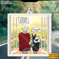 Personalized Gift For Loss Of Dogs Transparent Acrylic Car Ornament 31586 thumb 1