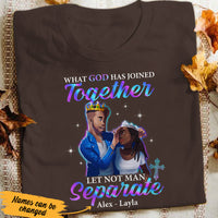Personalized BWA Couple God Has Joined Together T Shirt AG121 65O53 thumb 1