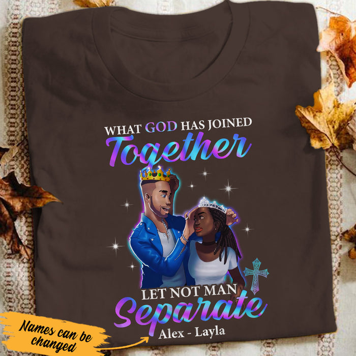 Personalized BWA Couple God Has Joined Together T Shirt AG121 65O53 1