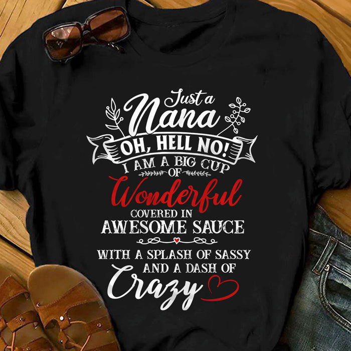 Nana Grandma Big Cup Of Wonderful T Shirt  DB1917 81O60 1