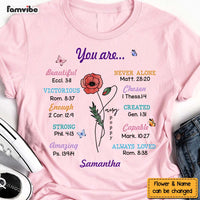 Personalized Christian Gift For Women You Are Bible Verse Shirt - Hoodie - Sweatshirt 29163 thumb 1