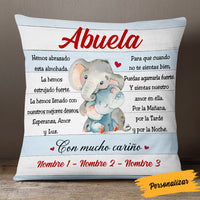 Personalized Spanish Abuela Elephant Grandma Pillow AP147 65O53 (Insert Included) thumb 1