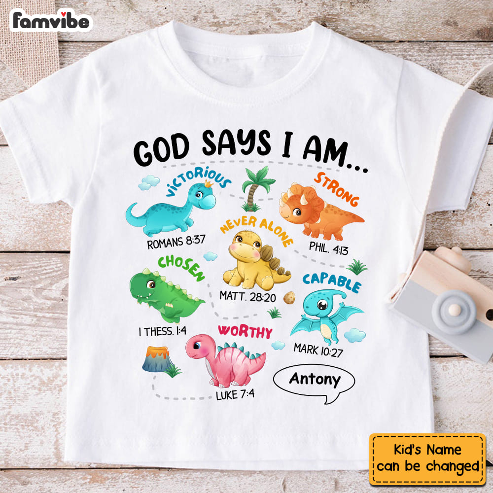 Personalized Gifts For Grandson Dinosaur I Am Kid T Shirt 28764 Mockup 2