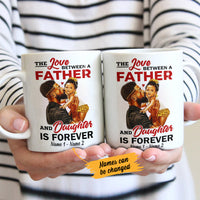 Personalized BWA Dad And Daughter Love Mug AG173 81O47 thumb 1