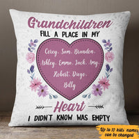 Personalized Grandchildren In My Heart  Pillow SB292 81O47 (Insert Included) thumb 1