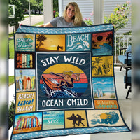 Stay Wild Ocean Child Fleece Blanket JN262 30O47 thumb 1