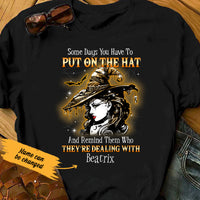 Personalized Witch Halloween T Shirt JL143 95O47 thumb 1