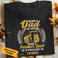 Personalized Farmer Being A Dad Is An Honor T Shirt JL282 26O53 thumb 1