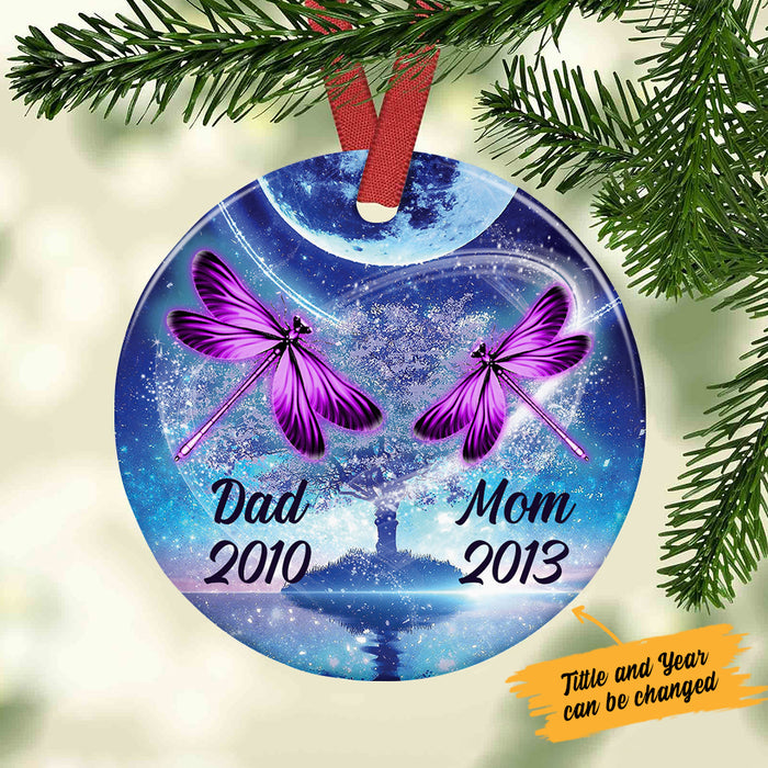 Personalized Dragonfly Memorial Mom Dad Ornament SOB311 87O36 1