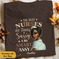 Personalized BWA Nurse Classy Sassy T Shirt AG272 95O58 thumb 1