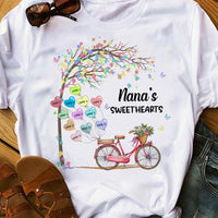 Personalized Mom Grandma Sweetheart Bike T Shirt AP72 30O58 thumb 1