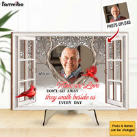 Personalized Memorial Gift Those We Love Don't Go Away 2 Layered Separate Wooden Plaque 31678 thumb 1