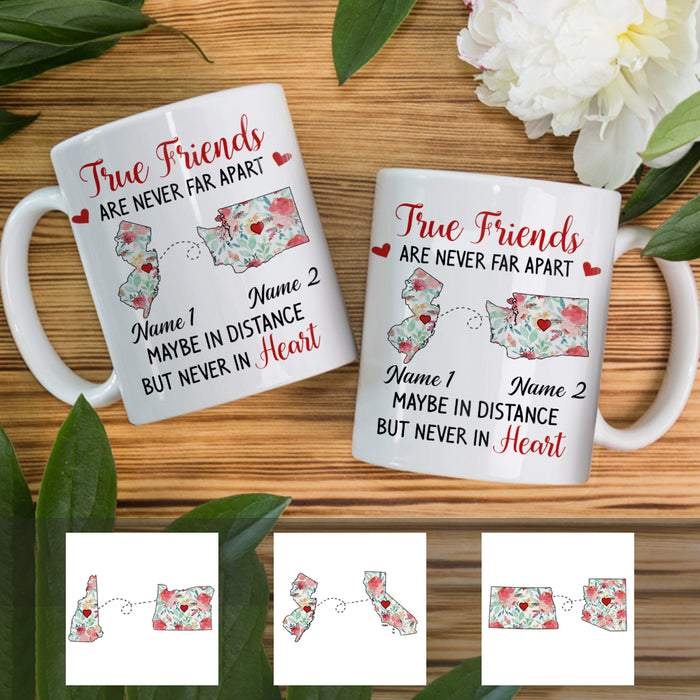 Personalized Besties Mean Long Distance Mug SB249 30O34 1