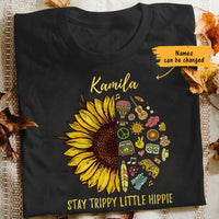 Personalized Hippie Sunflower T Shirt JN172 73O65 thumb 1