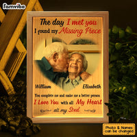 Personalized Couples Gift Upload Photo The Day I Met You Picture Frame Light Box 31298 thumb 1