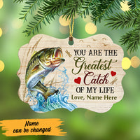 Personalized Greatest Catch Of My Life Fishing Couple Benelux Ornament DB12 67O47 thumb 1