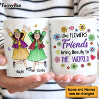 Personalized Gift For Friends Like Flowers Mug 30691 thumb 1