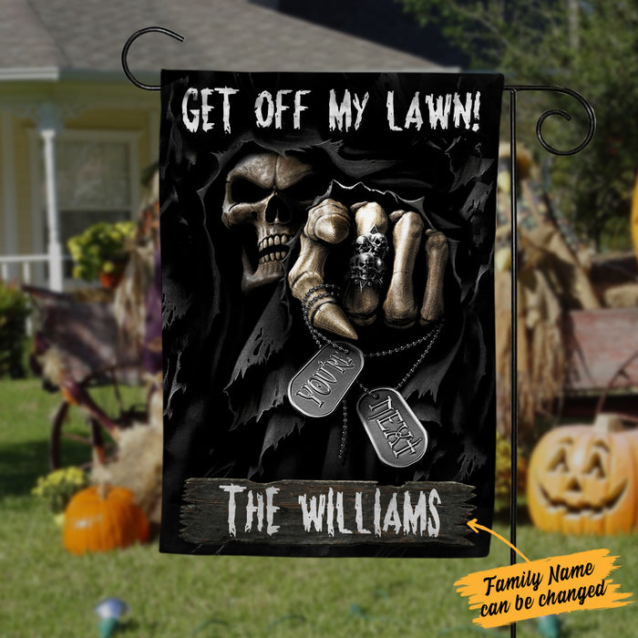 Personalized Skull Halloween Flag JL162 85O34 1