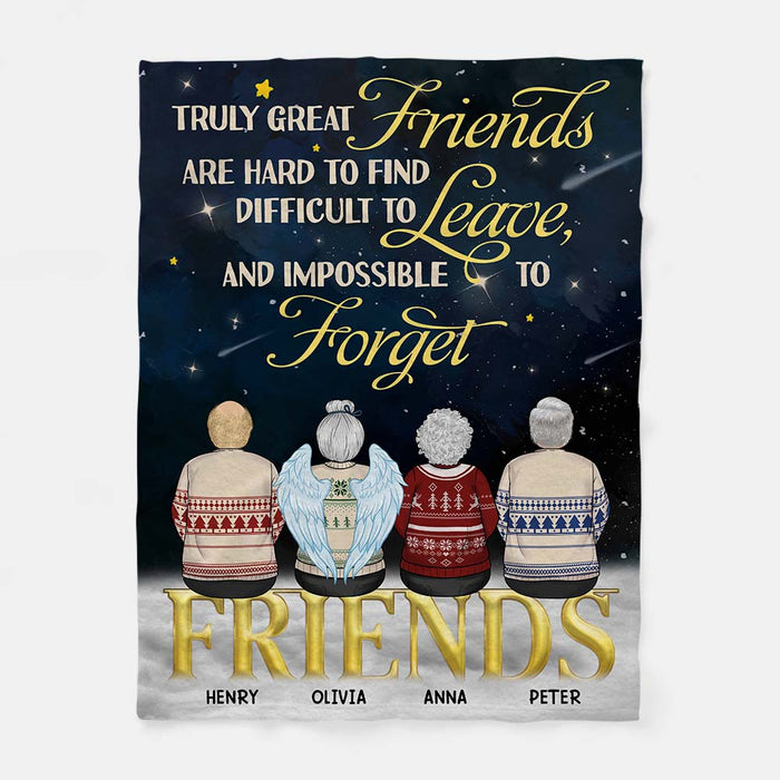 Personalized Friendship Gift Truly Friends Are Hard To Find Blanket 30002 1