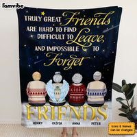 Personalized Friendship Gift Truly Friends Are Hard To Find Blanket 30002 thumb 1