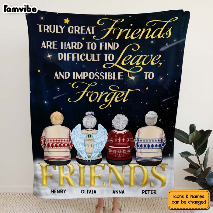 Personalized Friendship Gift Truly Friends Are Hard To Find Blanket 30002 1
