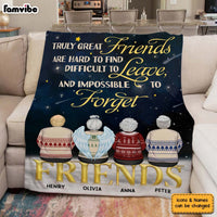 Personalized Friendship Gift Truly Friends Are Hard To Find Blanket 30002 thumb 1