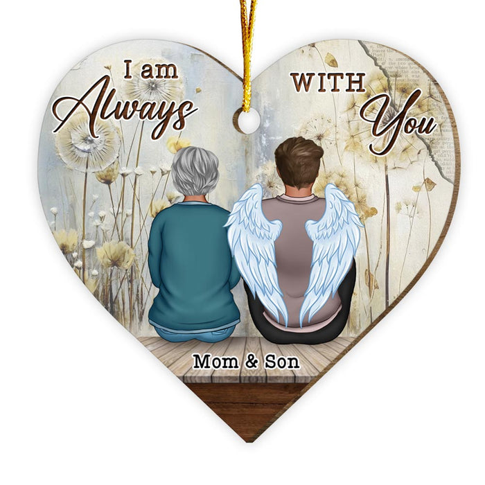 Personalized Memorial Dandelion Gift I Am Always With You Heart Ornament 30003 1
