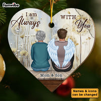 Personalized Memorial Dandelion Gift I Am Always With You Heart Ornament 30003 thumb 1