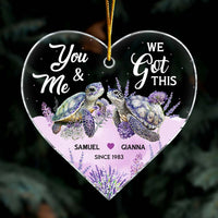 Personalized Couple Turtle Gift You And Me We Got This Heart Ornament 30004 thumb 1