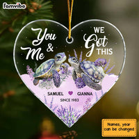 Personalized Couple Turtle Gift You And Me We Got This Heart Ornament 30004 thumb 1