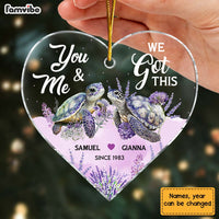 Personalized Couple Turtle Gift You And Me We Got This Heart Ornament 30004 thumb 1
