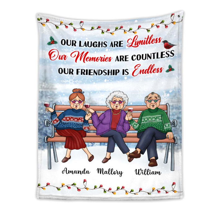 Personalized Friendship Gift  Our Laughs Are Limitless Blanket 30017 1