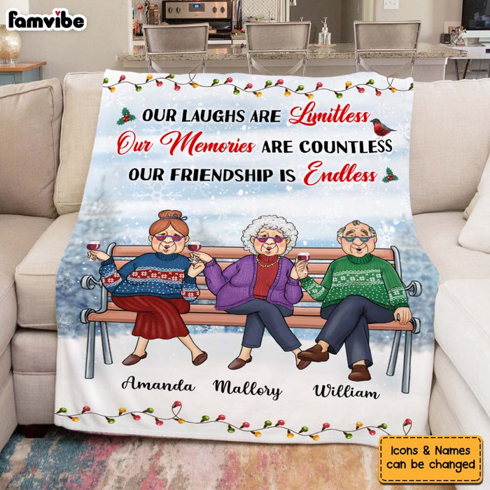 Personalized Friendship Gift  Our Laughs Are Limitless Blanket 30017 1