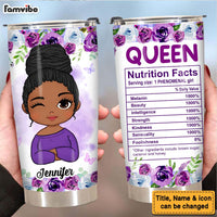 Personalized  Daughter Inspirational Queen Nutrition Facts Steel Tumbler 30020 thumb 1