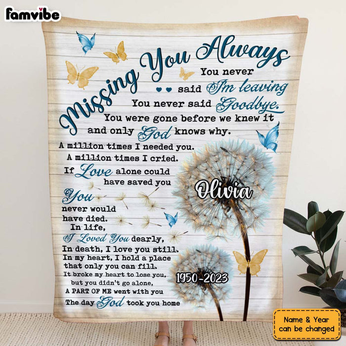 Personalized Memorial Dandelion Blanket 30024 1