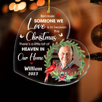 Personalized Christmas Memorial Cardinal Upload Photo Ornament 30027 thumb 1