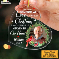 Personalized Christmas Memorial Cardinal Upload Photo Ornament 30027 thumb 1