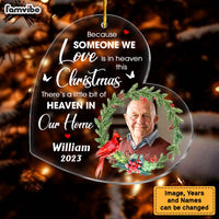 Personalized Christmas Memorial Cardinal Upload Photo Ornament 30027 thumb 1