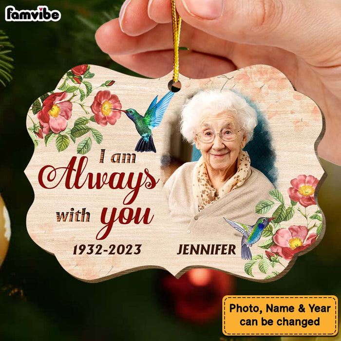 Personalized Memorial Hummingbird I Am Always With You Benelux Ornament 30033 1