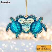 Personalized Gift Turtle Couple You Forever Be My Always Ornament 30036 thumb 1