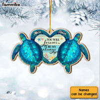 Personalized Gift Turtle Couple You Forever Be My Always Ornament 30036 thumb 1