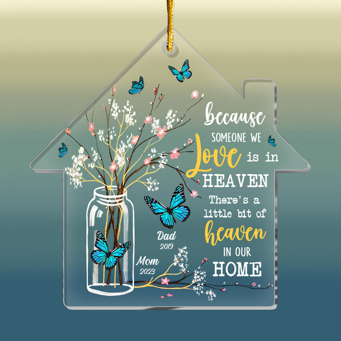 Personalized Memorial Butterfly Someone We Love Is In Heaven Ornament 30041 1