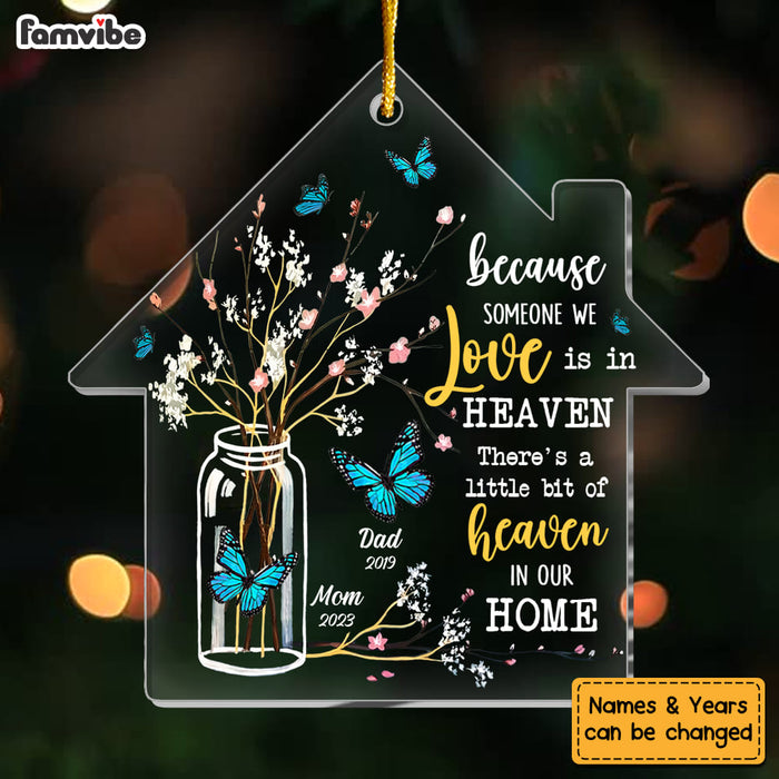 Personalized Memorial Butterfly Someone We Love Is In Heaven Ornament 30041 1