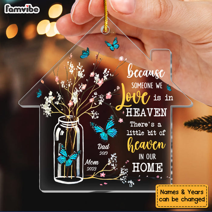 Personalized Memorial Butterfly Someone We Love Is In Heaven Ornament 30041 1