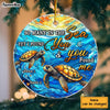 Personalized Gift For Couple Turtle I Found You Circle Ornament 30052 1