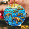 Personalized Gift For Couple Turtle I Found You Circle Ornament 30052 1