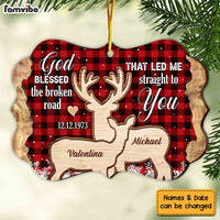 Personalized Couple Deer Benelux Ornament 30059 thumb 1