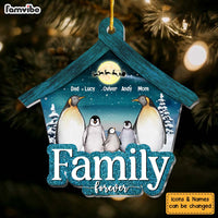 Personalized Penguin Family Christmas Ornament 30060 thumb 1