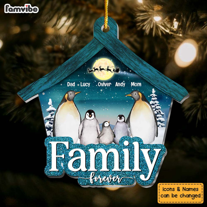 Personalized Penguin Family Christmas Ornament 30060 1
