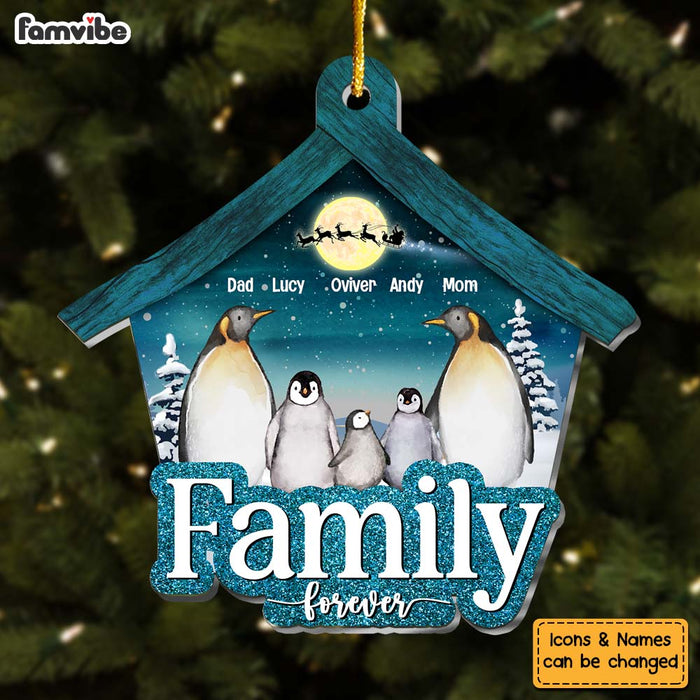 Personalized Penguin Family Christmas Ornament 30060 1